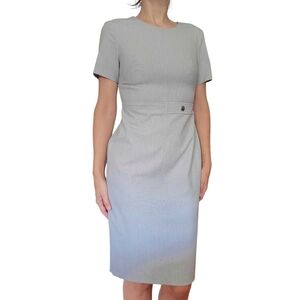 Banana Republic Grey Office Dress Buisnes Casual 2P Petite